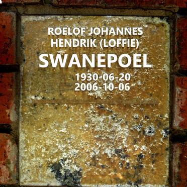 SWANEPOEL Roelof Johannes Hendrik 1930-2006 