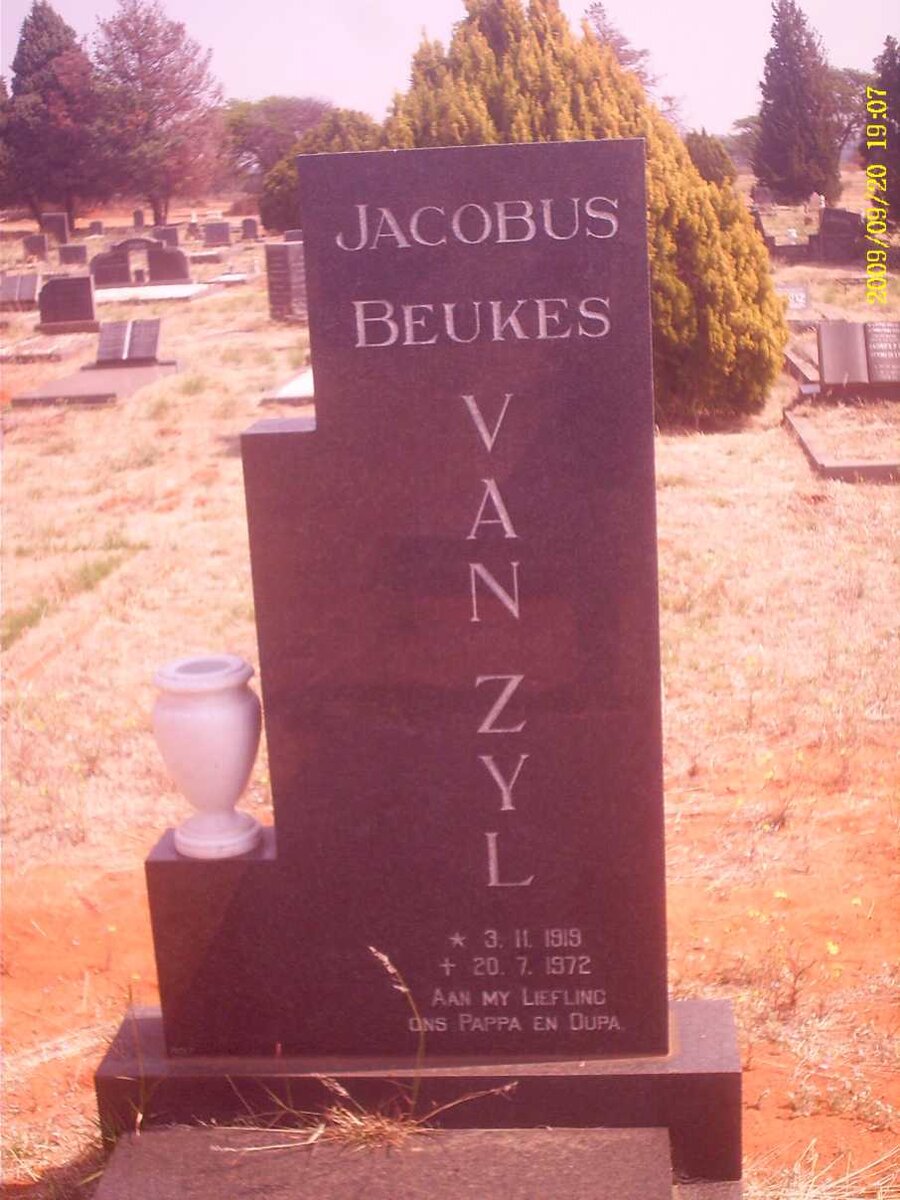 ZYL Jacobus Beukes, van 1919-1972