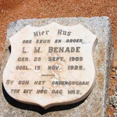BENADE L.M. 1909-1925
