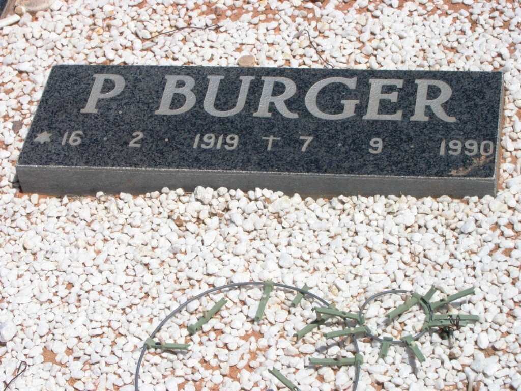 BURGER P. 1919-1990