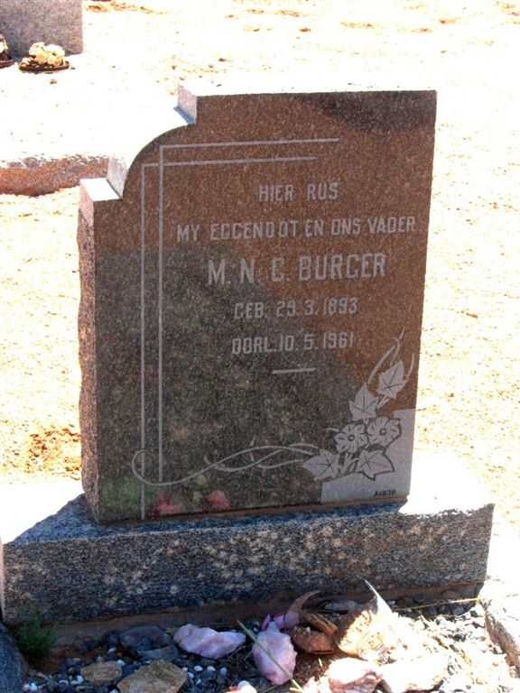 BURGER M.N.C. 1893-1961