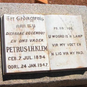 KLEM Petrus I.H. 1894-1947