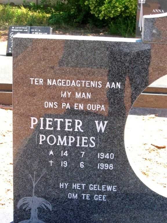 PLESSIS Pieter W., du 1940-1998
