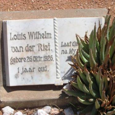 RIET Louis Wilhelm, van der 1926-