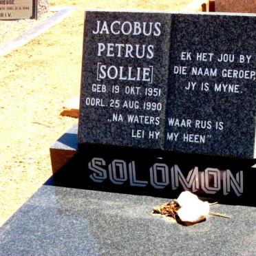 SOLOMON Jacobus Petrus 1951-1990