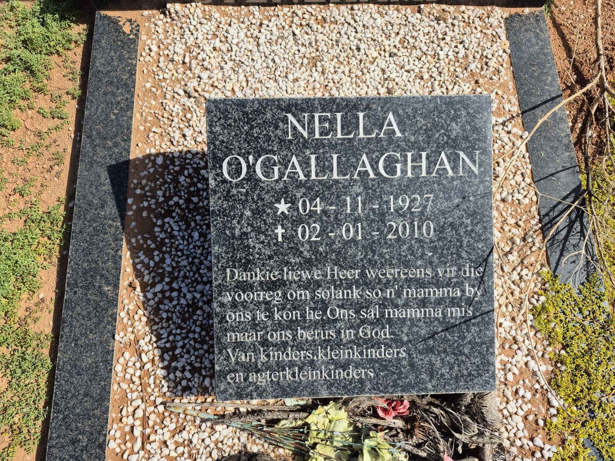 O'GALLAGHAN Nella 1927-2010