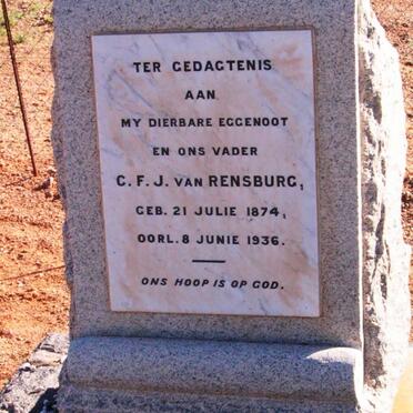 RENSBURG C.F.J., van 1874-1936