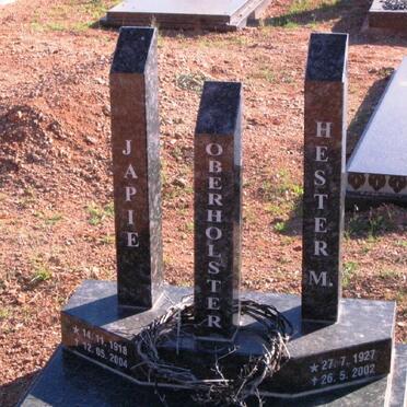 OBERHOLSTER Japie 1918-2004 &amp; Hester M. 1927-2002