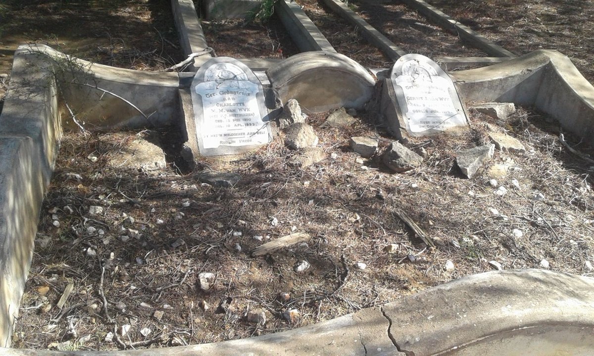 WYK Gerrit J., van 1839-1914 &amp; Charlotte M.M. V.D. WESTHUIZEN 1860-1933