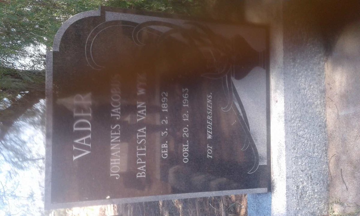 WYK Johannes Jacobus Baptesta, van 1892-1963