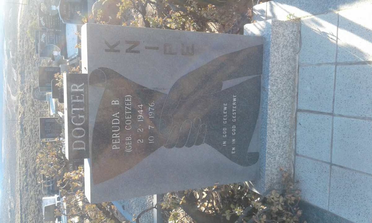 KNIPE Peruda B. nee COETZEE 1944-1976