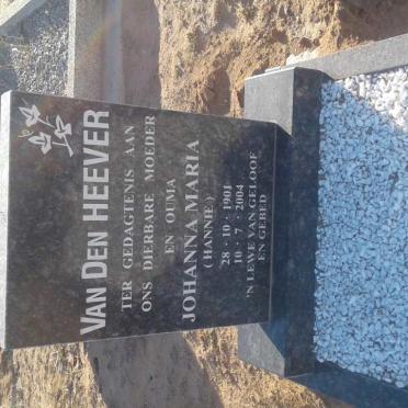 HEEVER Johanna Maria, van den 1901-2004