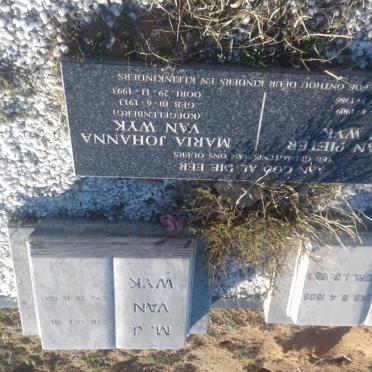 WYK Adriaan Pieter, van 1909-1986 &amp; Maria Johanna KOEGELENBERG 1913-1993