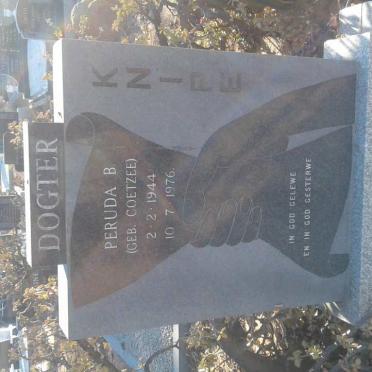 KNIPE Peruda B. nee COETZEE 1944-1976