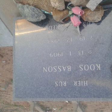 BASSON Koos 1909-1983