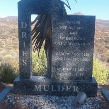 MULDER Dries 1935-2004