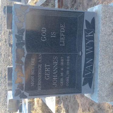 WYK Gert Johannes, van 1887-1968