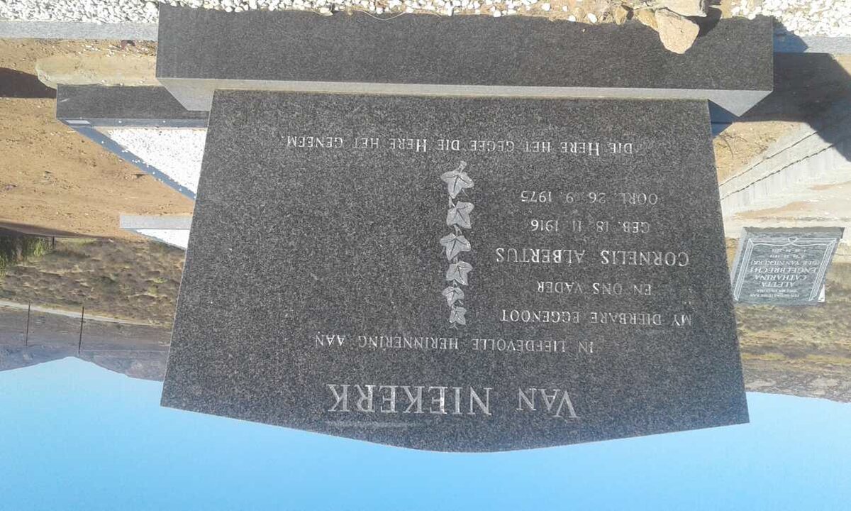 NIEKERK Cornelis Albertus, van 1916-1975