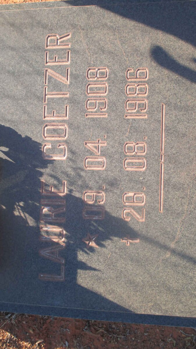 COETZER Laurie 1908-1986