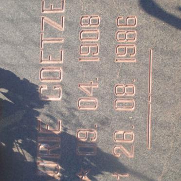 COETZER Laurie 1908-1986