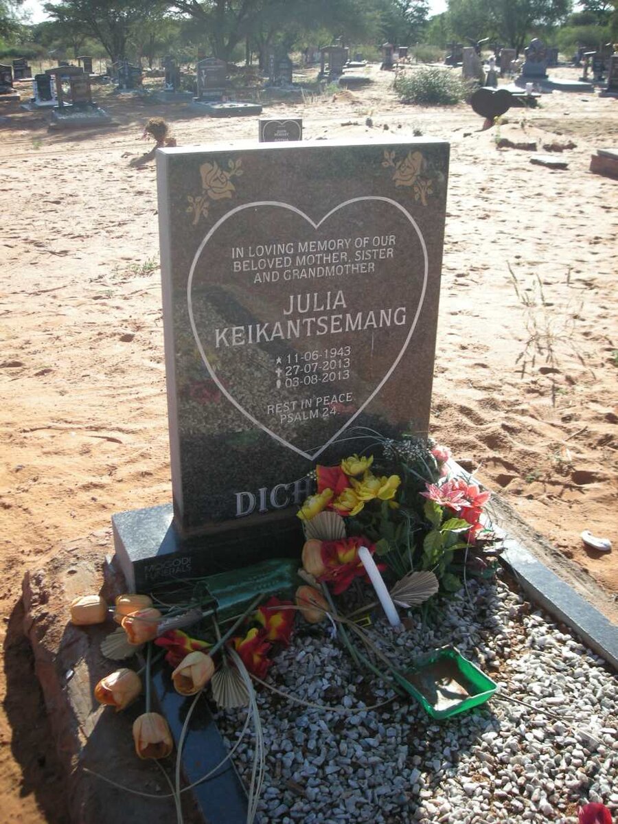 DICHABE Julia Keikantsemang 1943-2013