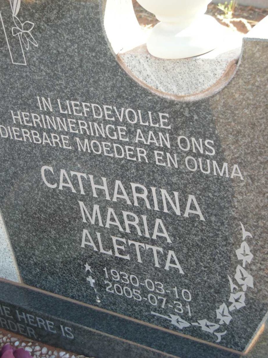ENSLIN Catharina Maria Aletta 1930-2005