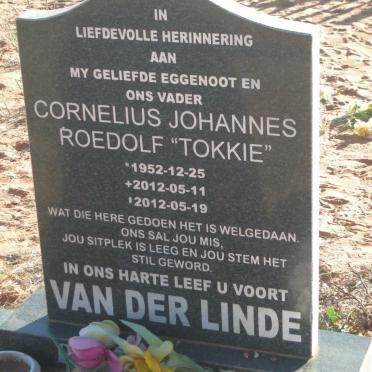 LINDE Cornelius Johannes Roedolf, van der 1952-2012