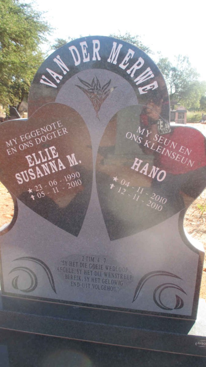 MERWE Ellie Susanna M., van der 1990-2010 :: VAN DER MERWE Hano 2010-2010