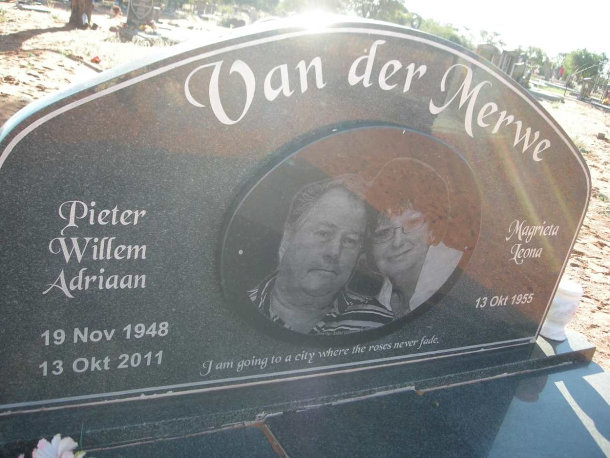 MERWE Pieter Willem Adriaan, van der 1948-2011 &amp; Magrieta Leona 1955-
