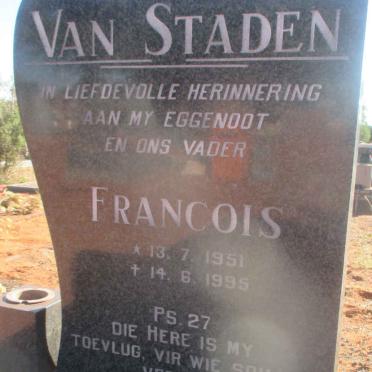 STADEN Francois, van 1951-1995
