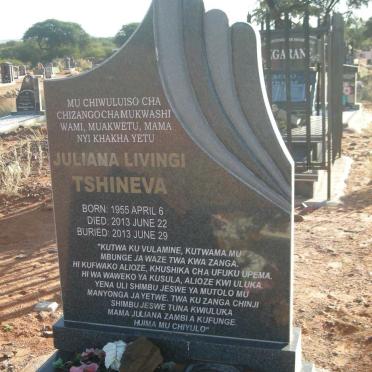 TSHINEVA Juliana Livingi 1955-2013