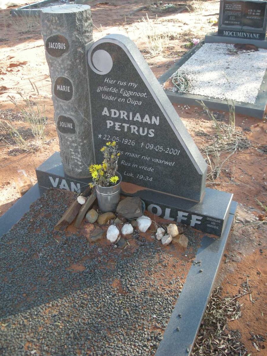 ?OLFF Adriaan Petrus, van der 1926-2001