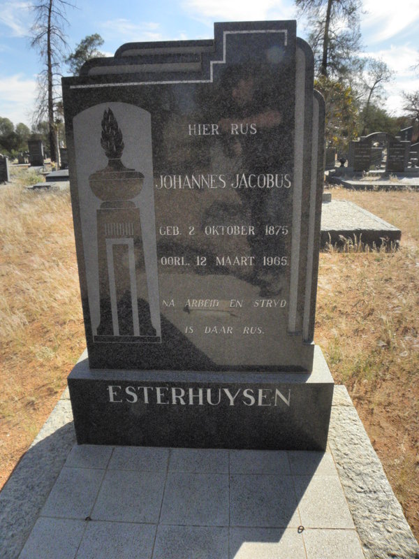 ESTERHUYSEN Johannes Jacobus 1875-1965