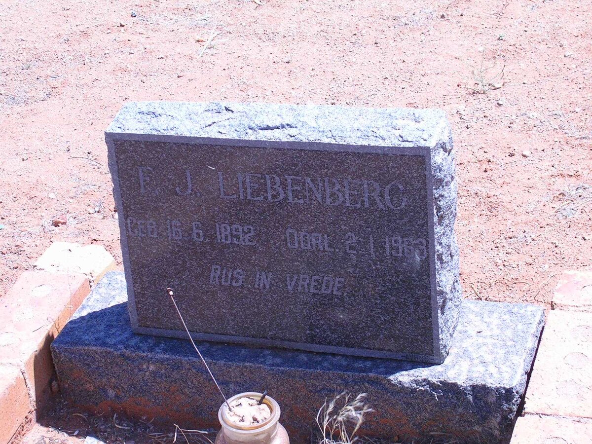 LIEBENBERG F.J. 1892-1963