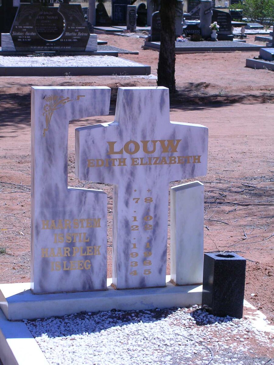 LOUW Edith Elizabeth 1934-1985