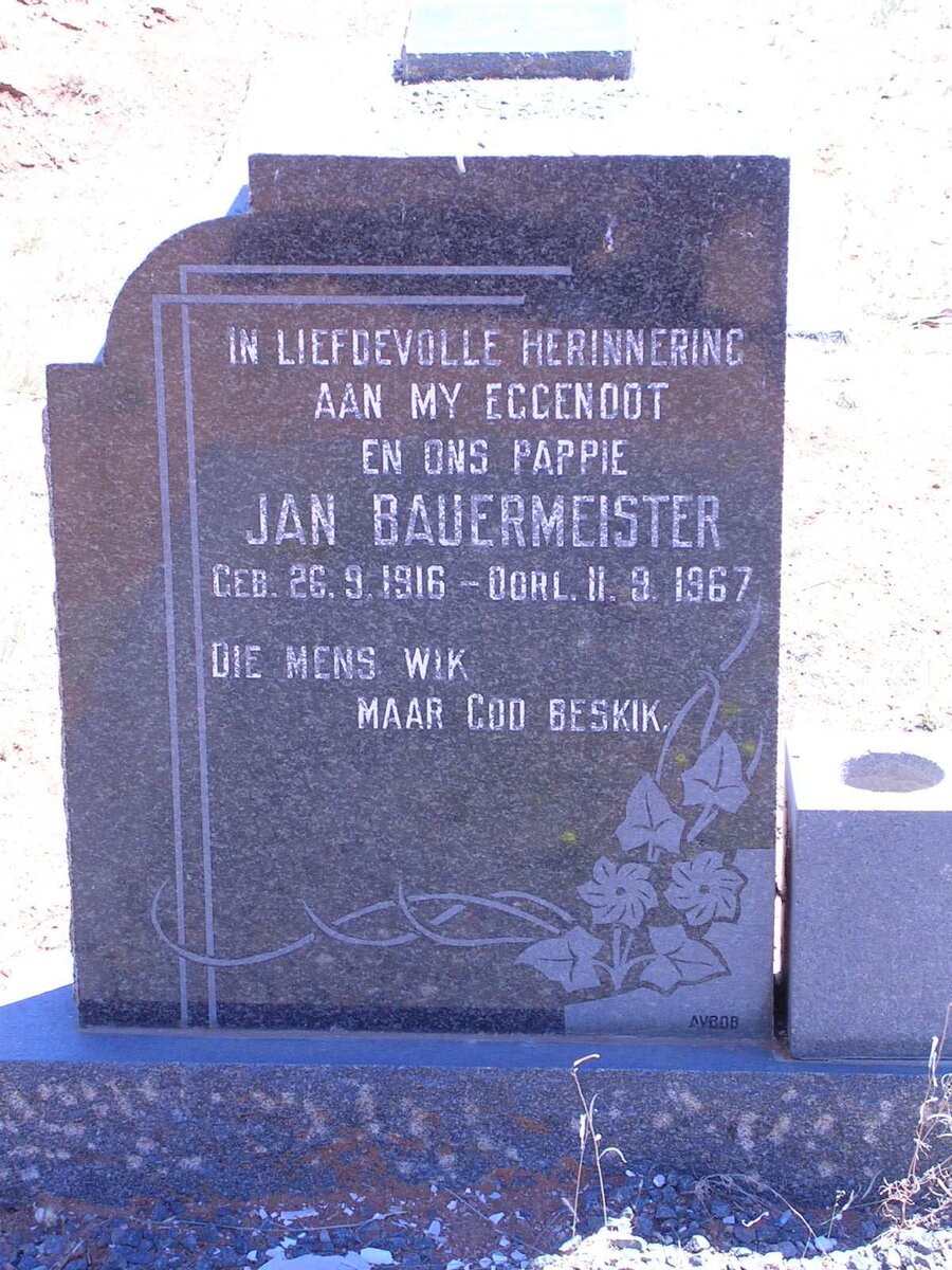 BAUERMEISTER Jan 1916-1967