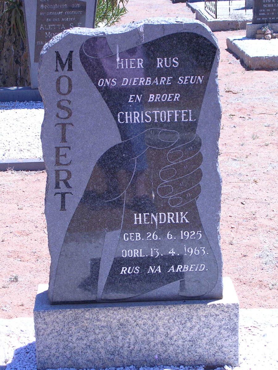 MOSTERT Christoffel Hendrik 1925-1963