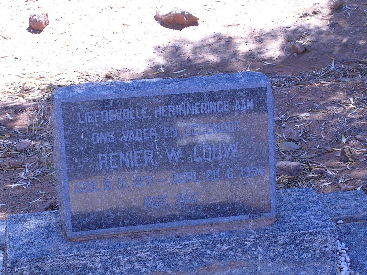 LOUW Renier W. 1871-1954