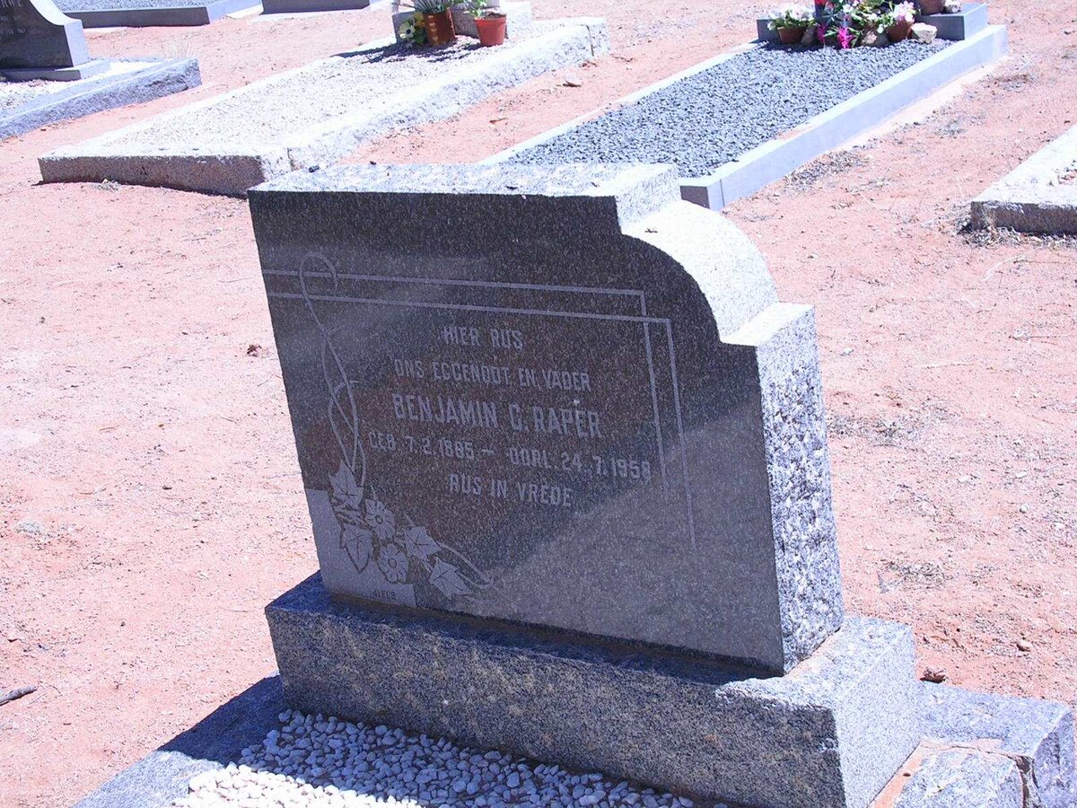 RAPER Benjamin C. 1895-1958