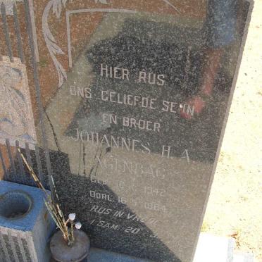 AGENBAG Johannes H.A. 1942-1964