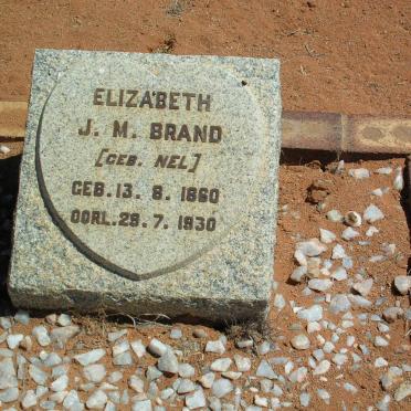 BRAND Elizabeth J.M. geb. NEL 1860-1930