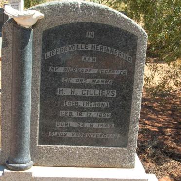 CILLIERS H.H. geb. THERON 1898-1949