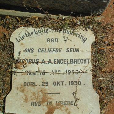 ENGELBRECHT  Jacobus A.A. 1903-1930