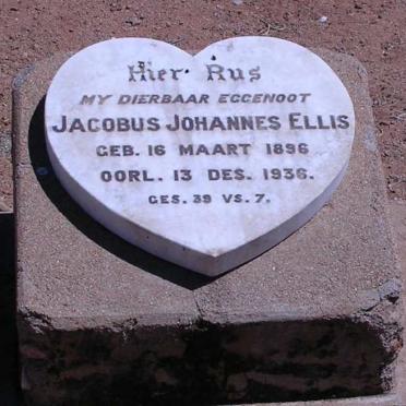 ELLIS Jacobus Johannes 1896-1936
