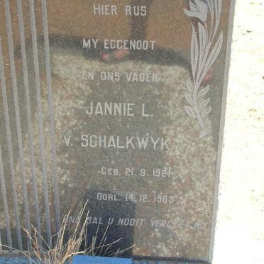 SCHALKWYK Jannie L., van 1921-1963
