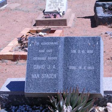 STADEN David J.A.,van 1898-1959