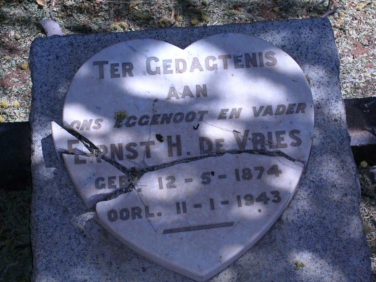 VRIES Ernst H., de 1874-1943