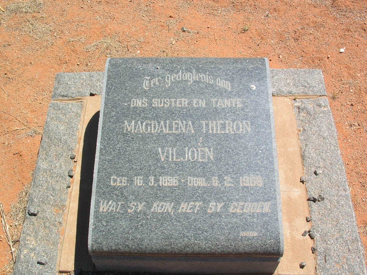 VILJOEN Magdalena Theron 1896-1965