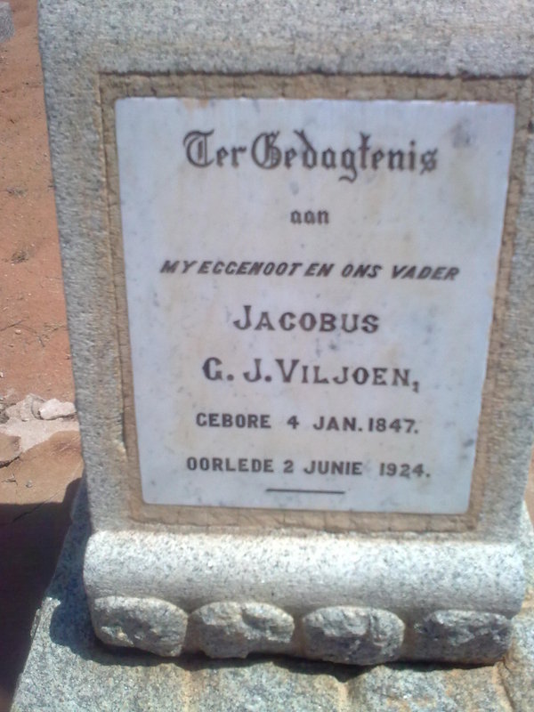 VILJOEN Jacobus G.J. 1847-1924