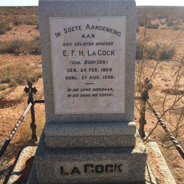 COCK E.F.H., la nee BOOYSEN 1868-1938